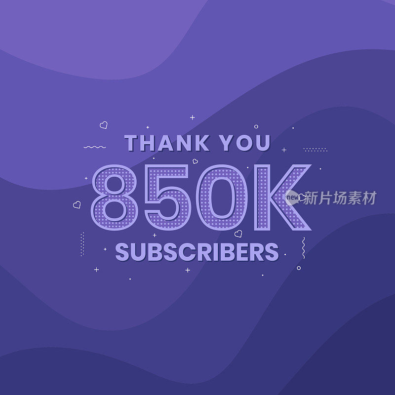 Thank you 850,000 subscribers 850k subscribers celebration.